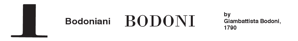 font bodoniani