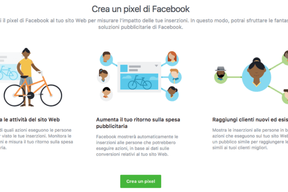 creazione pixel Facebook