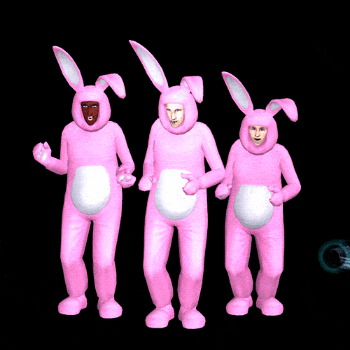 conigli dance pasqua
