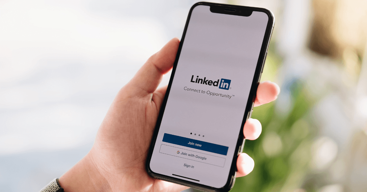 Applicazione di LinkedIn sul cellulare