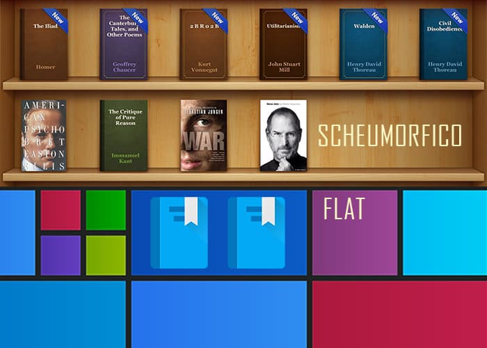 stile scheumorfico e flat