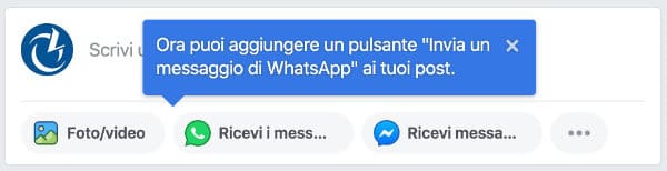 whatsapp pagina Facebook